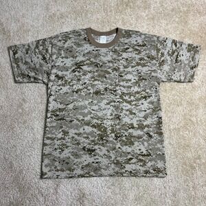 Y2K  Tru Spec Digital Camo T Shirt Men XXL 2XL Short Sleeve Military Camouflage